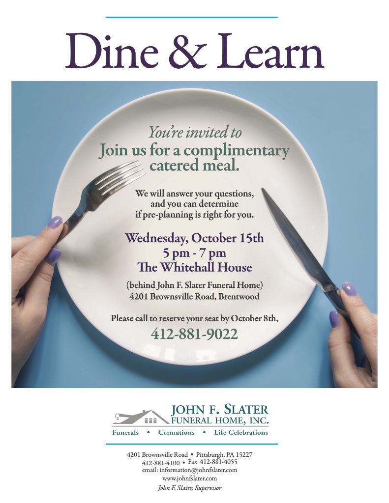 Pre-planning dine and learn
