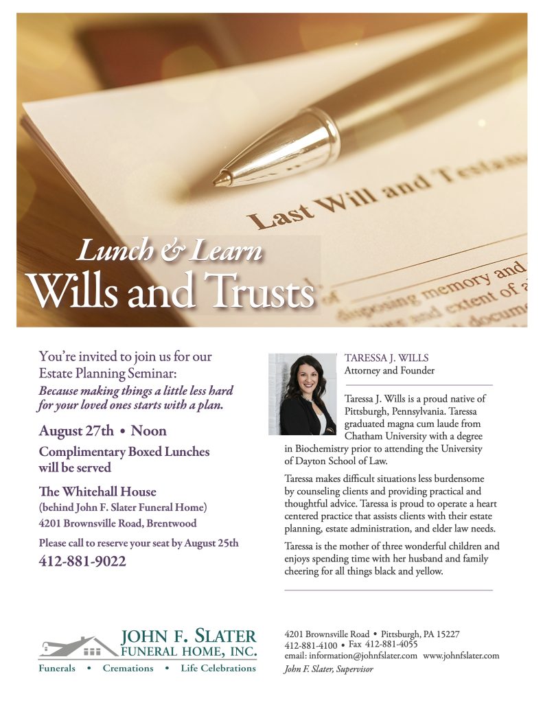 Lunch & Learn: Wills and Trusts