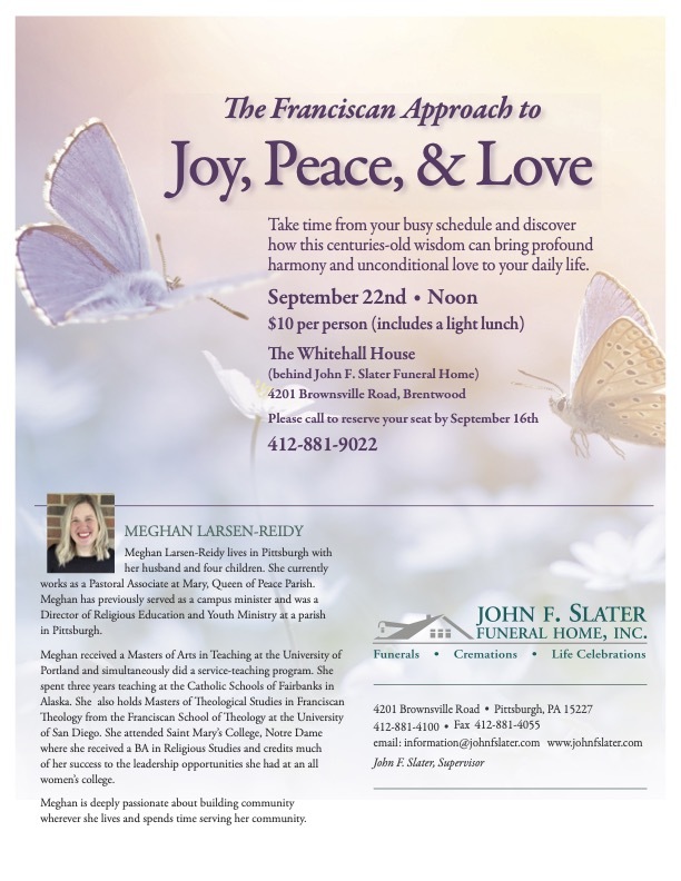 The Franciscan Approach to Joy, Peace, & Love