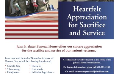 Donation Collection in Honor of Veterans Day