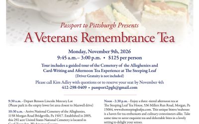 Passport to Pittsburgh Presents: A Veterans Day Remembrance Tea